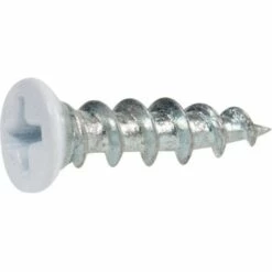 Vis PVC Tête Cylindrique PH2 - Ø 4,3 Mm - 16 Mm - Laqué Blanc - Boîte De 1000 Pièces - Scell-it