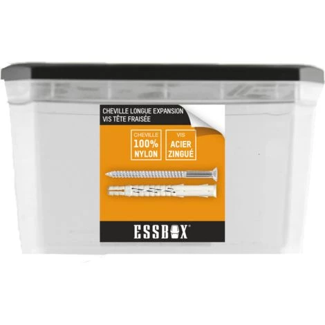 Cheville ESSBOX SCELL-IT Nylon - Ø8 Mm X 100 Mm - Boite De 50 - EX-91013408100 3 Cheville ESSBOX SCELL-IT Nylon - Ø8 Mm X 100 Mm - Boite De 50 - EX-91013408100