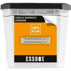 Cheville ESSBOX SCELL-IT Nylon - Galaxy - Ø8 Mm X 40 Mm - Boite De 100 - EX-91011408