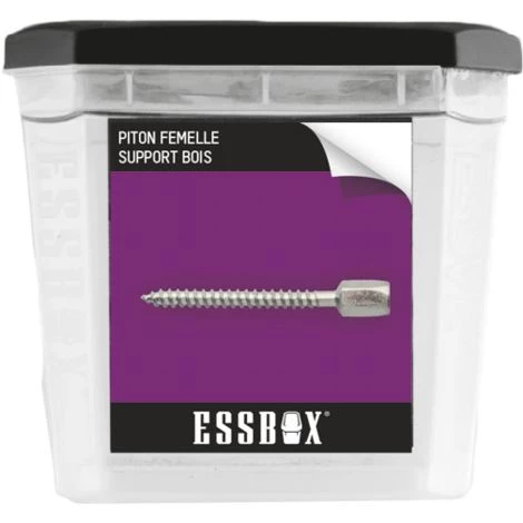 Piton Femelle ESSBOX SCELL-IT Support Bois - ØM6 Mm X 100 Mm - Boite De 50 - EX-91151106 3 Piton Femelle ESSBOX SCELL-IT Support Bois - ØM6 Mm X 100 Mm - Boite De 50 - EX-91151106