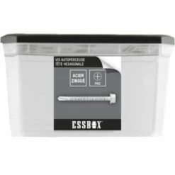 Vis ESSBOX SCELL-IT Autoperceuse - Zingué Blanc - Tête Hexagonale - Ø6,3 Mm X 38 Mm - Boite De 200 - EX-94704163038