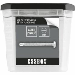 Vis ESSBOX SCELL-IT Autoperceuse - Zingué Blanc - Tête Cylindrique - Empreinte PH - Ø4,2 Mm X 19 Mm - Boite De 1000 - EX-94702142019