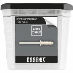 Rivets Standards ESSBOX SCELL-IT Alu/Acier - Tête Plate - Ø4,8 Mm X 20 Mm - Boite De 250 - EX-9445124820