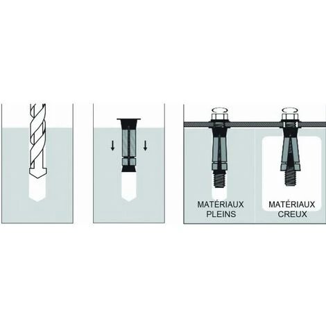 Cheville Pour Fixation Lourde SCELL-IT Acier TAC - M6 - 60mm - Boîte De 25 - XMAXBOLT-M06X60 4 Cheville Pour Fixation Lourde SCELL-IT Acier TAC - M6 - 60mm - Boîte De 25 - XMAXBOLT-M06X60 – Image 2