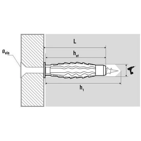 SCELL-IT Cheville Quadruple Expansion 100% Nylon - Quantité: 1200 - ø: 6 - Long (en Mm): 30 - Profondeur De Perçage (en Mm): 45 - ø Vis: 4.0 - 5.0 4 SCELL-IT Cheville Quadruple Expansion 100% Nylon - Quantité: 1200 - ø: 6 - Long (en Mm): 30 - Profondeur De Perçage (en Mm): 45 - ø Vis: 4.0 - 5.0 – Image 2