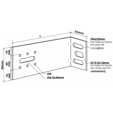Scell-It - 40 Équerres De Bardage Longueur 250 Mm - EKER250 6 Scell-It - 40 Équerres De Bardage Longueur 250 Mm - EKER250 – Image 4