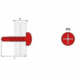 Scell-It - 500 Vis Autoperceuse Tête Cylindrique PH1 Ø 2.9 X 19 Mm - TCC29019 -SCELL-IT Soldes Magasin 35236749 2