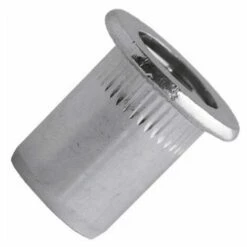 Scell-It - 500 Écrous à Sertir Cranté Tête Plate M4 X 12,5 Mm Acier Zingué - TCD0440