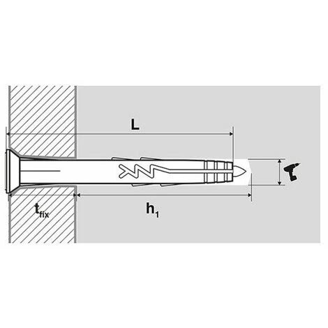 Scell-It - 200 Pièces De Cheville à Frapper Nylon, Tête Plate Ø 6 X 32 Mm - YZP6032 4 Scell-It - 200 Pièces De Cheville à Frapper Nylon, Tête Plate Ø 6 X 32 Mm - YZP6032 – Image 2