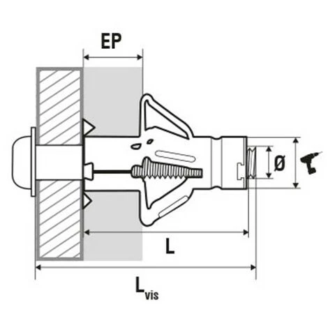 SCELL-IT 50 Chevilles à Expansion Sans Vis - M6 X 50 Mm 4 SCELL-IT 50 Chevilles à Expansion Sans Vis - M6 X 50 Mm – Image 2