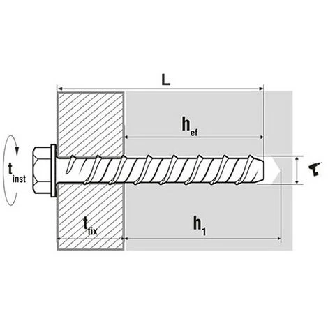 SCELL-IT 100 Vis Béton, Tête Hexagonale Empreinte 10 à Embase, ETE Option 1, Inox A4 - 6 X 75 Mm 4 SCELL-IT 100 Vis Béton, Tête Hexagonale Empreinte 10 à Embase, ETE Option 1, Inox A4 - 6 X 75 Mm – Image 2
