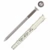 SCELL-IT 50 Chevilles Longues Expansion Nylon, Tête Fraisée TX40, Inox A4 -10 X 80 Mm -SCELL-IT Soldes Magasin 40999409 1