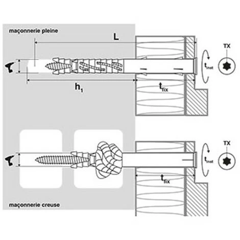 SCELL-IT 50 Chevilles Longues Expansion Nylon, Tête Fraisée TX40, Inox A4 - 10 X 100 Mm 4 SCELL-IT 50 Chevilles Longues Expansion Nylon, Tête Fraisée TX40, Inox A4 - 10 X 100 Mm â Image 2