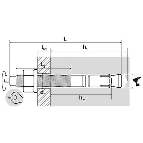 SCELL-IT 50 Goujons D'ancrage, ATE Option 1, Acier Zingué - M10 X 85 Mm 4 SCELL-IT 50 Goujons D'ancrage, ATE Option 1, Acier Zingué - M10 X 85 Mm – Image 2