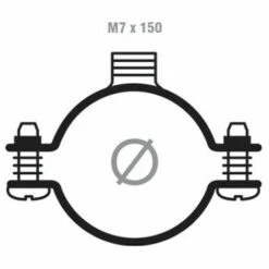 SCELL-IT 50 Colliers De Plomberie Simple - M7 X 150 Mm - D. 55 Mm 5 SCELL-IT 50 Colliers De Plomberie Simple - M7 X 150 Mm - D. 55 Mm -SCELL-IT Soldes Magasin 40999936 2