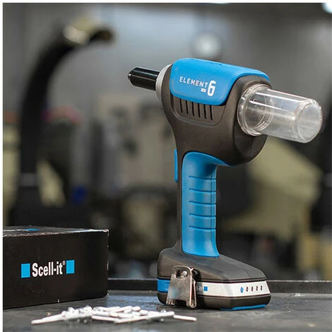 SCELL-IT Coffret Riveteuse E-6, 2 Batterie 18V Li-Ion - 2.0Ah, Chargeur Et Accessoires 5 SCELL-IT Coffret Riveteuse E-6, 2 Batterie 18V Li-Ion - 2.0Ah, Chargeur Et Accessoires – Image 3