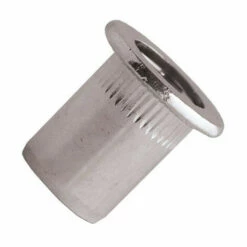 SCELL-IT 500 écrous Cylindrique Cranté Borgne, Inox A2, Tête Plate - M4 X 16 Mm