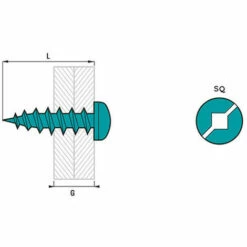 SCELL-IT 500 Vis à Tole Tête Cylindrique Carré Fendue, Inox A2 - SQ2 - 4.2 X 13 Mm 5 SCELL-IT 500 Vis à Tole Tête Cylindrique Carré Fendue, Inox A2 - SQ2 - 4.2 X 13 Mm -SCELL-IT Soldes Magasin 41000153 2
