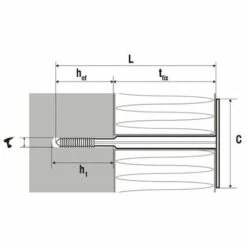 SCELL-IT 150 Fixations Noir D'isolant Souple Sous Bardage Sans Clou, Noir - 8 X 160 Mm -SCELL-IT Soldes Magasin 41000215 2