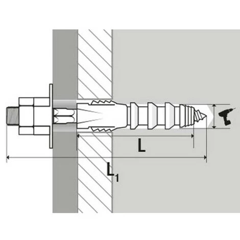 SCELL-IT Kit Fixation Chauffe-eau Sur Matériaux Pleins - 10 X 120 Mm 5 SCELL-IT Kit Fixation Chauffe-eau Sur Matériaux Pleins - 10 X 120 Mm – Image 3