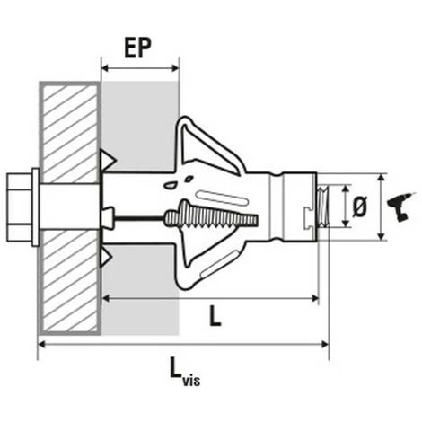 SCELL-IT 50 Chevilles à Expansion Corps Creux Avec Vis TH, Acier Zingué - M8 X 53 Mm 4 SCELL-IT 50 Chevilles à Expansion Corps Creux Avec Vis TH, Acier Zingué - M8 X 53 Mm – Image 2