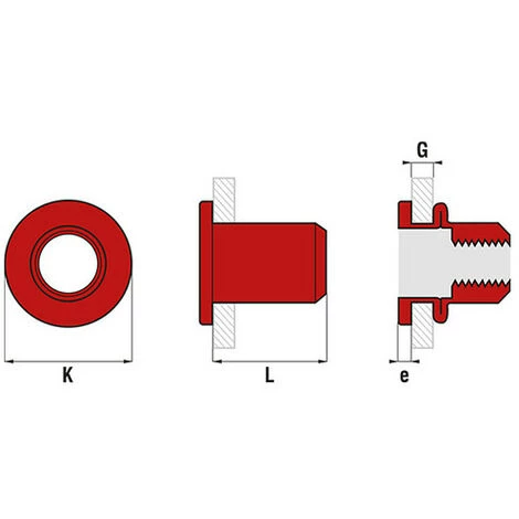 SCELL-IT 500 écrous Cylindriques Lisses Acier - Tête Plate - M4 X 11 Mm 4 SCELL-IT 500 écrous Cylindriques Lisses Acier - Tête Plate - M4 X 11 Mm – Image 2