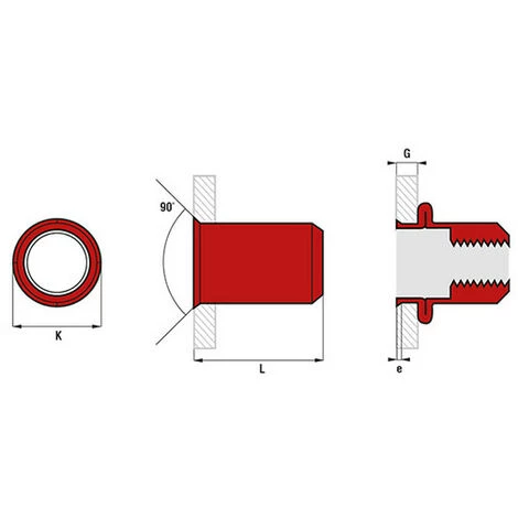 SCELL-IT 500 écrous Cylindriques Acier - Tête Réduite - M6 X 14 Mm 4 SCELL-IT 500 écrous Cylindriques Acier - Tête Réduite - M6 X 14 Mm – Image 2