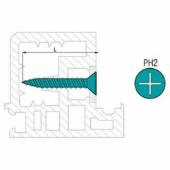 SCELL-IT 1000 Vis PVC Plast Tête Fraisée PH2, Inox A2 - 4.2 X 30 Mm -SCELL-IT Soldes Magasin 41000675 3
