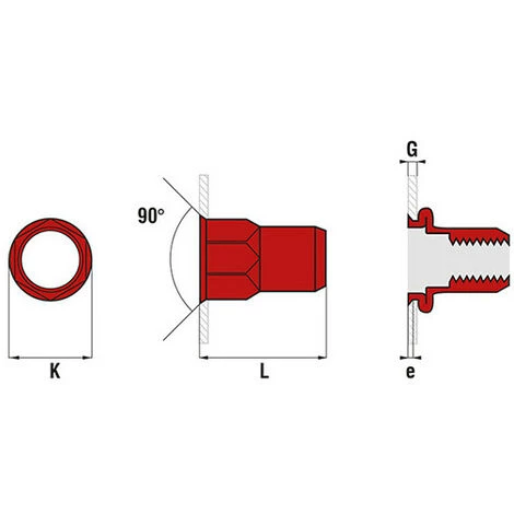 SCELL-IT 500 écrous Semi-hexagonal Acier - Tête Réduite - M6 - 25 Mm 4 SCELL-IT 500 écrous Semi-hexagonal Acier - Tête Réduite - M6 - 25 Mm – Image 2