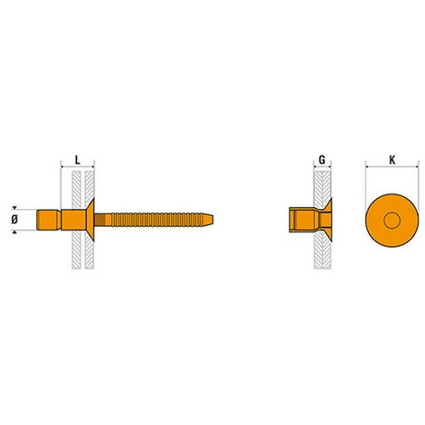 SCELL-IT 250 Rivets De Structure Superiv - Inox A2/inox A2 - Tête Fraisée - 6,4 X 16 Mm 4 SCELL-IT 250 Rivets De Structure Superiv - Inox A2/inox A2 - Tête Fraisée - 6,4 X 16 Mm – Image 2