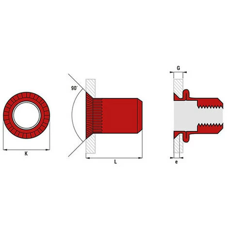 SCELL-IT 500 écrous Cylindrique Borgne Acier - Tête Fraisée - M5 - 40 Mm 4 SCELL-IT 500 écrous Cylindrique Borgne Acier - Tête Fraisée - M5 - 40 Mm – Image 2