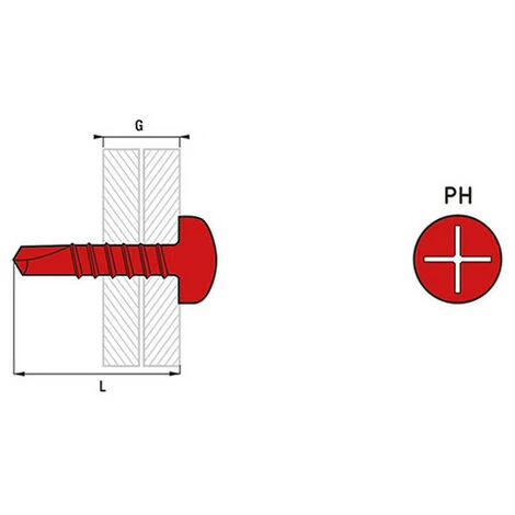 SCELL-IT Blister De 50 Vis Autoperceuses Acier Zingué Blanc - Tête Cylindrique - PH2 - 4.2 X 25 Mm 4 SCELL-IT Blister De 50 Vis Autoperceuses Acier Zingué Blanc - Tête Cylindrique - PH2 - 4.2 X 25 Mm – Image 2