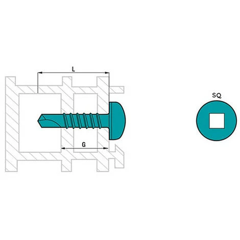 SCELL-IT 500 Vis Autoperceuses - Tête Cylindrique, Inox A2 - SQ2 - 4.2 X 32 Mm 4 SCELL-IT 500 Vis Autoperceuses - Tête Cylindrique, Inox A2 - SQ2 - 4.2 X 32 Mm â Image 2