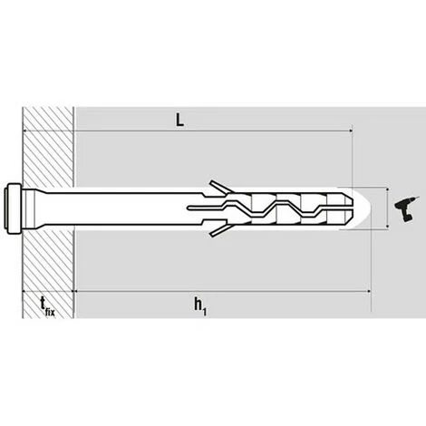 SCELL-IT 200 Chevilles à Frapper Clou Polyamide Renforcé - Tête Plate - 5 X 50 Mm 6 SCELL-IT 200 Chevilles à Frapper Clou Polyamide Renforcé - Tête Plate - 5 X 50 Mm – Image 4