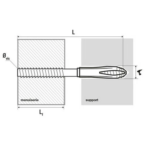 SCELL-IT 50 Vis Double Filet De Montage à Distance Spécial Huisseries - 6 X 200 Mm + Cheville Nylon - 8 X 65 Mm 4 SCELL-IT 50 Vis Double Filet De Montage à Distance Spécial Huisseries - 6 X 200 Mm + Cheville Nylon - 8 X 65 Mm – Image 2