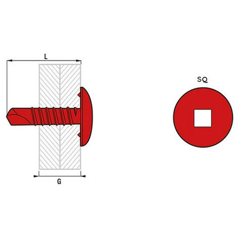 SCELL-IT 500 Vis Autoperceuses Tête Ronde Large, Acier Zingué Blanc, SQ2 - 4.8 X 19 Mm 4 SCELL-IT 500 Vis Autoperceuses Tête Ronde Large, Acier Zingué Blanc, SQ2 - 4.8 X 19 Mm – Image 2