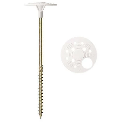 SCELL-IT 100 Vis De Fixation D'isolant Pour Support Bois, Bichromaté, TX30 - 6.0 X 140 Mm 3 SCELL-IT 100 Vis De Fixation D'isolant Pour Support Bois, Bichromaté, TX30 - 6.0 X 140 Mm