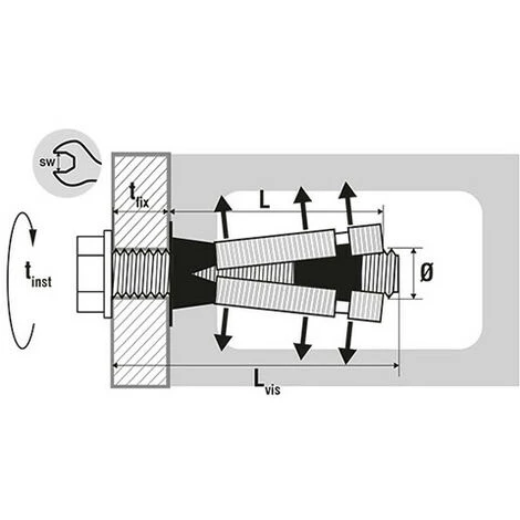 SCELL-IT 25 Chevilles Universelle Multi-matériaux Charges Lourdes, Acier Zingué - M6 - Vis M6 X 75 Mm 4 SCELL-IT 25 Chevilles Universelle Multi-matériaux Charges Lourdes, Acier Zingué - M6 - Vis M6 X 75 Mm – Image 2