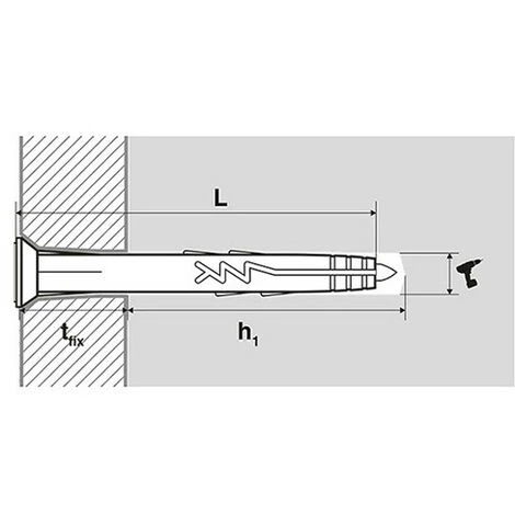 SCELL-IT 200 Chevilles Clou Acier Multi-matériaux à Frapper, Tête Fraisée, Nylon - 5 X 27 Mm 5 SCELL-IT 200 Chevilles Clou Acier Multi-matériaux à Frapper, Tête Fraisée, Nylon - 5 X 27 Mm – Image 3