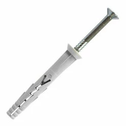 SCELL-IT 200 Chevilles Clou Acier Multi-matériaux à Frapper, Tête Fraisée, Nylon - 5 X 37 Mm