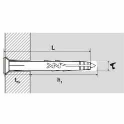 SCELL-IT 100 Chevilles Clou Acier Multi-matériaux à Frapper, Tête Fraisée, Nylon - 6 X 67 Mm 7 SCELL-IT 100 Chevilles Clou Acier Multi-matériaux à Frapper, Tête Fraisée, Nylon - 6 X 67 Mm -SCELL-IT Soldes Magasin 41001325 3