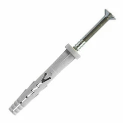 SCELL-IT 200 Chevilles Clou Acier Multi-matériaux à Frapper, Tête Plate, Nylon - 5 X 47 Mm