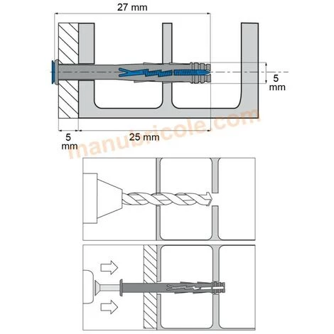 SCELL-IT Cheville à Frapper Tête Fraisée Inox A4 - 5 X 27 - Boîte De 200 3 SCELL-IT Cheville à Frapper Tête Fraisée Inox A4 - 5 X 27 - Boîte De 200