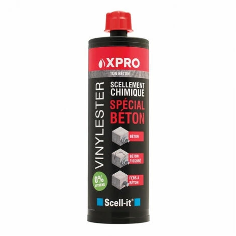 Scellement Chimique Spécial Béton X-PRO 420ml - Ton Béton - SCELL-IT 3 Scellement Chimique Spécial Béton X-PRO 420ml - Ton Béton - SCELL-IT