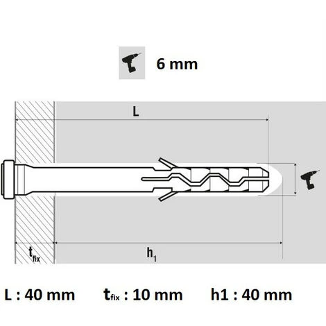 Scell-it - Cheville TFPLUS6040-BC Clou Polyamide Renforcé 6x40mm 5 Scell-it - Cheville TFPLUS6040-BC Clou Polyamide Renforcé 6x40mm – Image 3