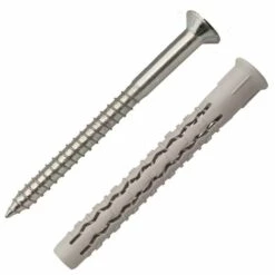 Boîte 50 Chevilles Nylon Longue Expansion 8 X 120 Mm + Vis Tête Fraisée SCELL-IT - G-L08120-BC