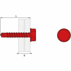 Boîte 50 Vis Autoperceuse THT SCELL-IT - 6.3 X 150 Mm - Assemblage 139 Mm - THT10-63150