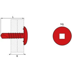 Boîte 500 Vis Autoperceuse Tête Ronde Large Zingué SCELL-IT - PH2 - 4.2 X 19 Mm - TRLC42019