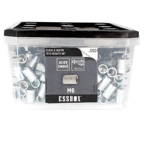 SCELL-IT ESSBOX De 550 Ecrous Aveugles Crantés T.Reduite M6 Acier 3 SCELL-IT ESSBOX De 550 Ecrous Aveugles Crantés T.Reduite M6 Acier