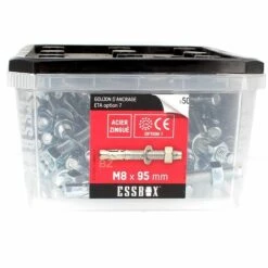 SCELL-IT ESSBOX De 50 Goujons D'Ancrage 8X95 Acier
